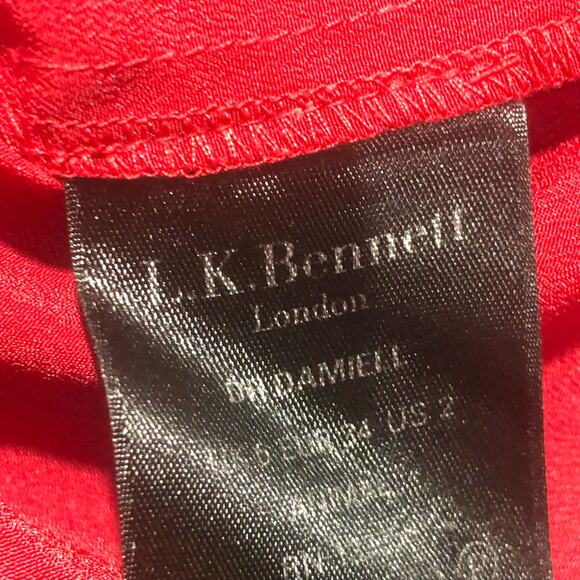 LK Bennett London DR Damiell Long Sleeve Midi Dress US 2 - Picture 7 of 9